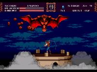 une photo d'Ã©cran de Castlevania - The New Generation sur Sega Megadrive